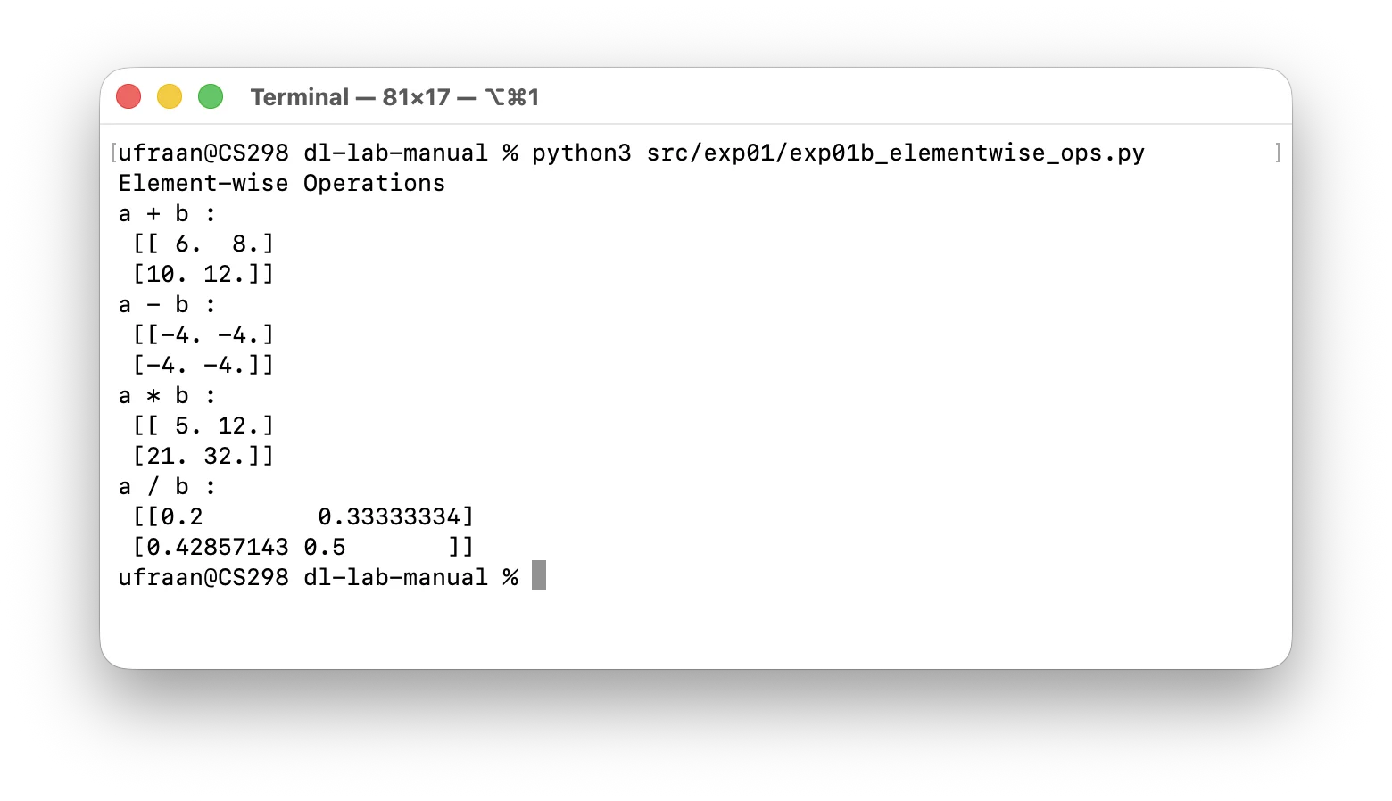Tensor operations